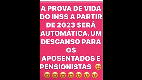 EM 2023 A PROVA DE VIDA DO INSS SERÁ AUTOMÁTICA