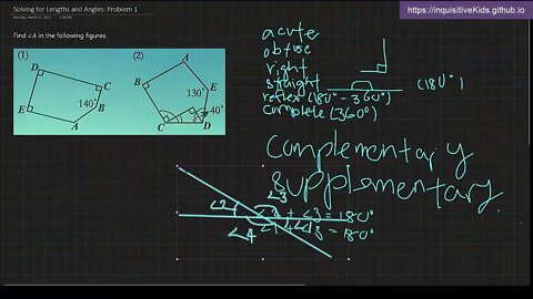 Solving for Lengths and Angles: Problem 1