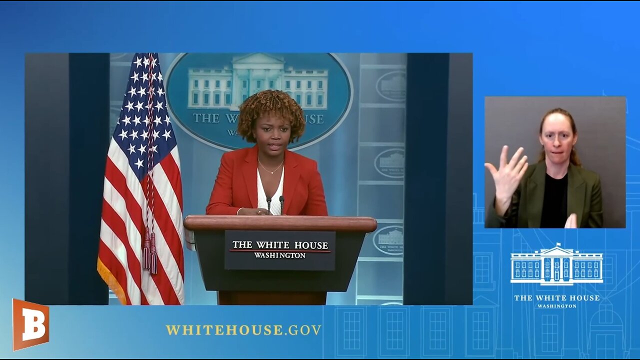 WH Press Secretary Karine Jean-Pierre speaking with reporters...