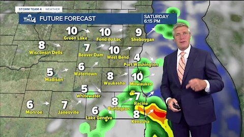 Humidity continues Saturday with chance for afternoon showers