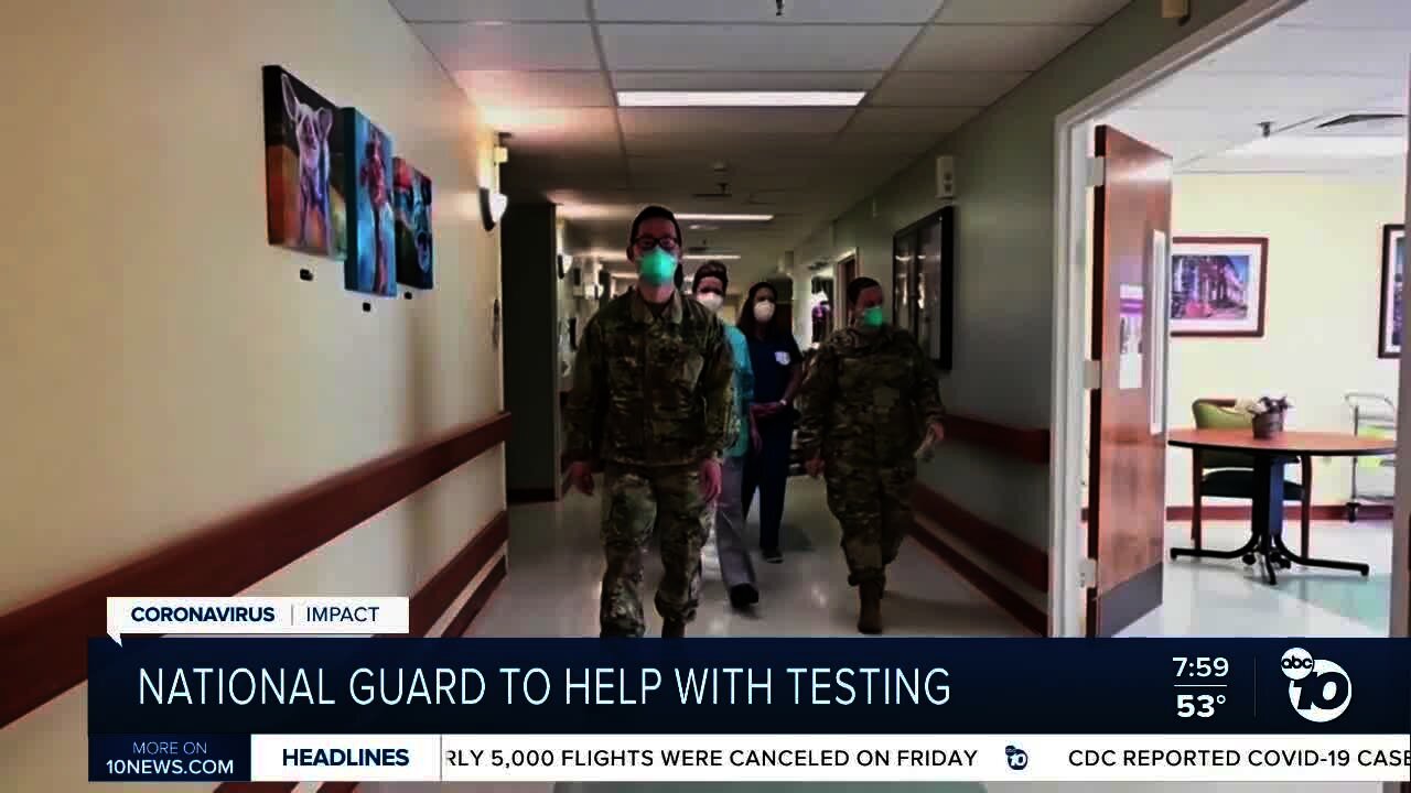 National Guard to help with testing