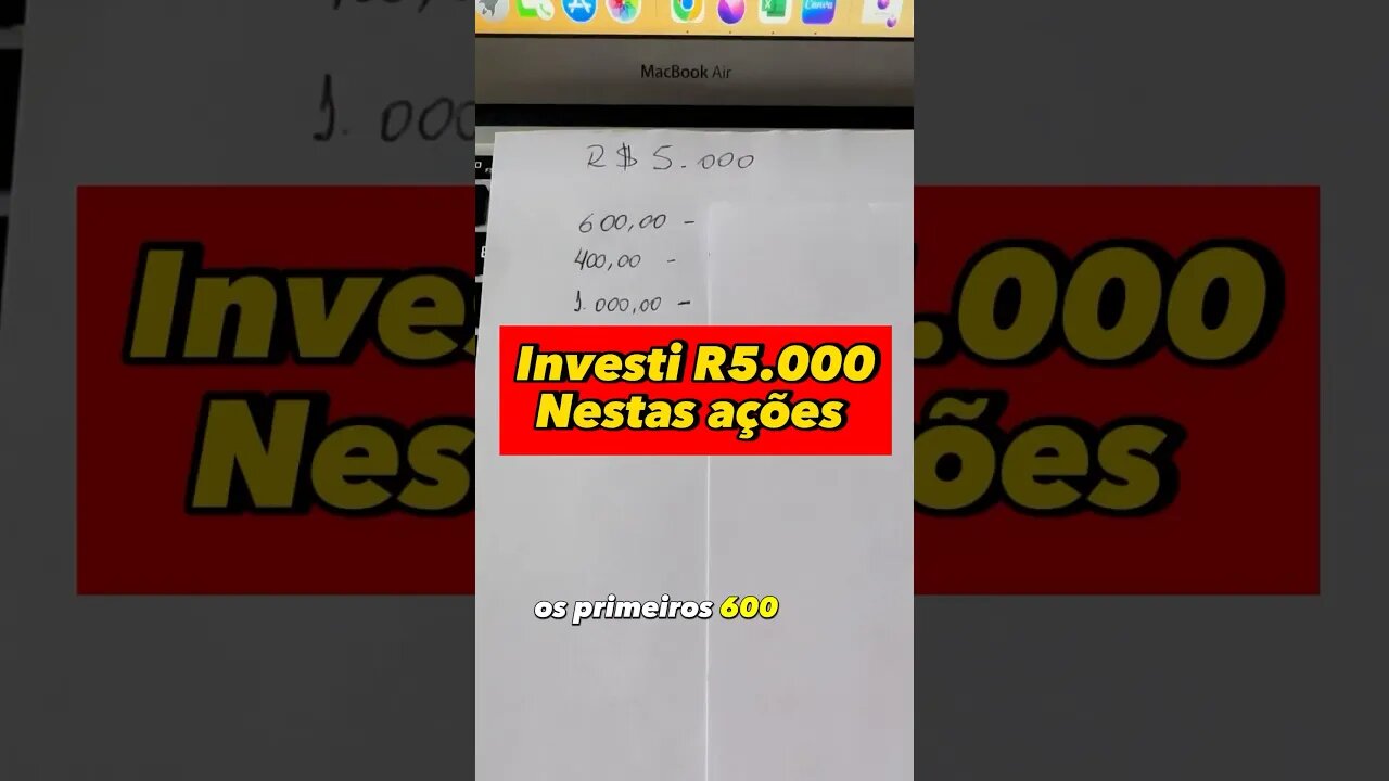 Você investiria nessas ações? #educaçãofinanceira #ações #dividendos