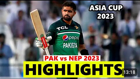 Today full match highlight/ pak vs nep full match highlight