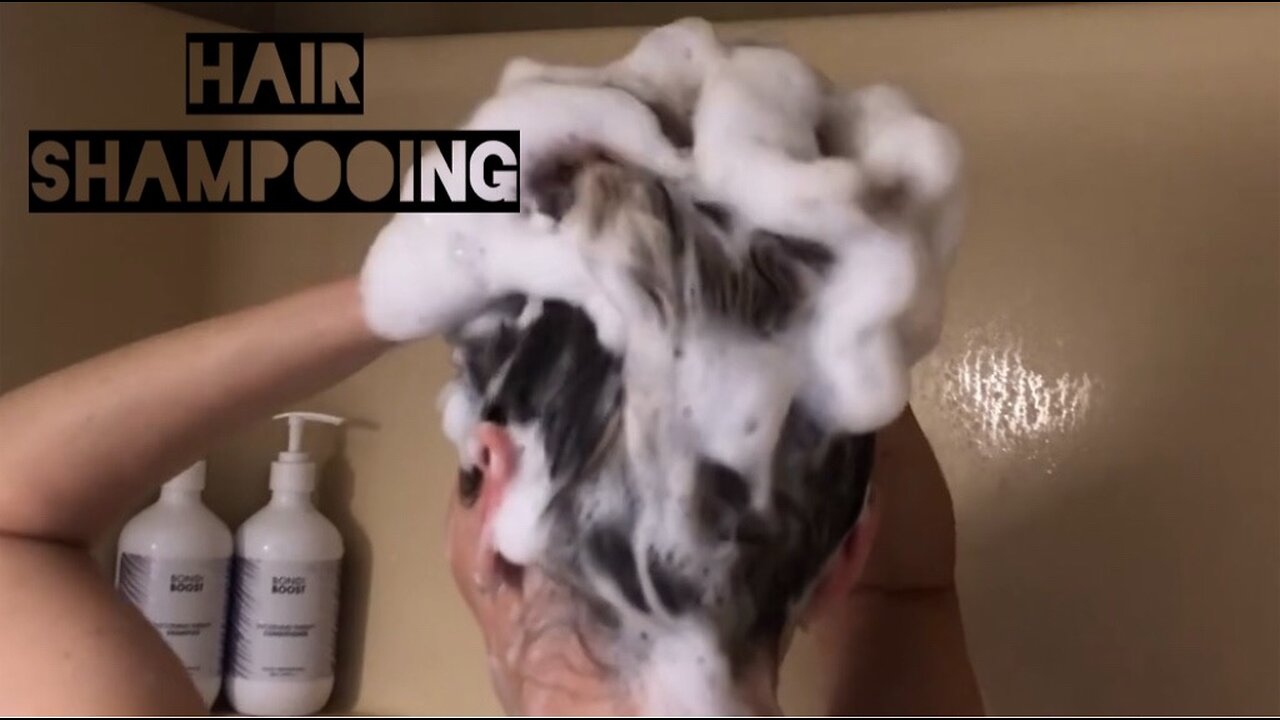 ASMR Hair Shampooing in the Shower!