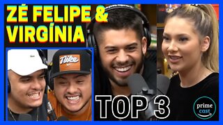 TOP 3 MELHORES MOMENTOS DO ZÉ FELIPE & VIRGÍNIA NO PODPAH