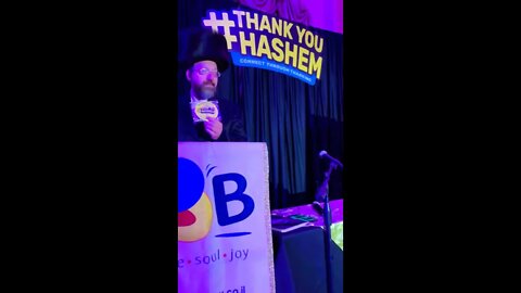 Important to really say Thank you Hashem!