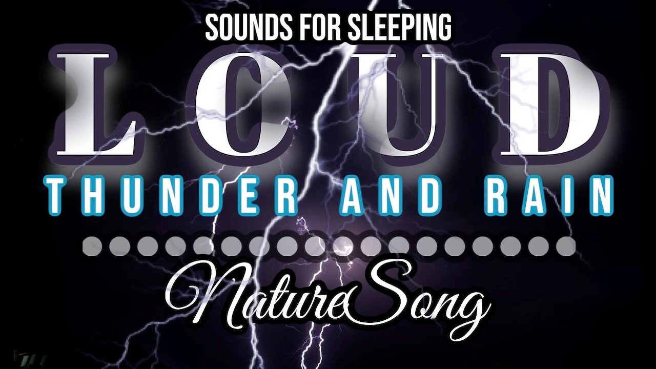 Lound Thunder and Rain sounds for sleeping