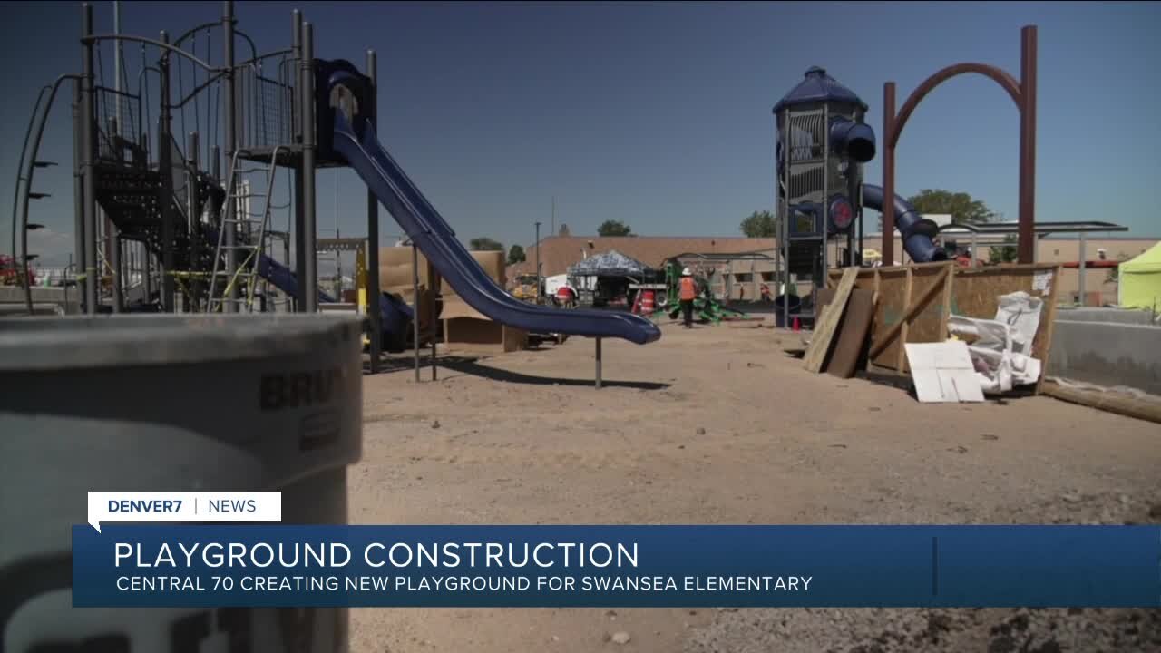 Central 70 creating new playground at Swansea Elementary