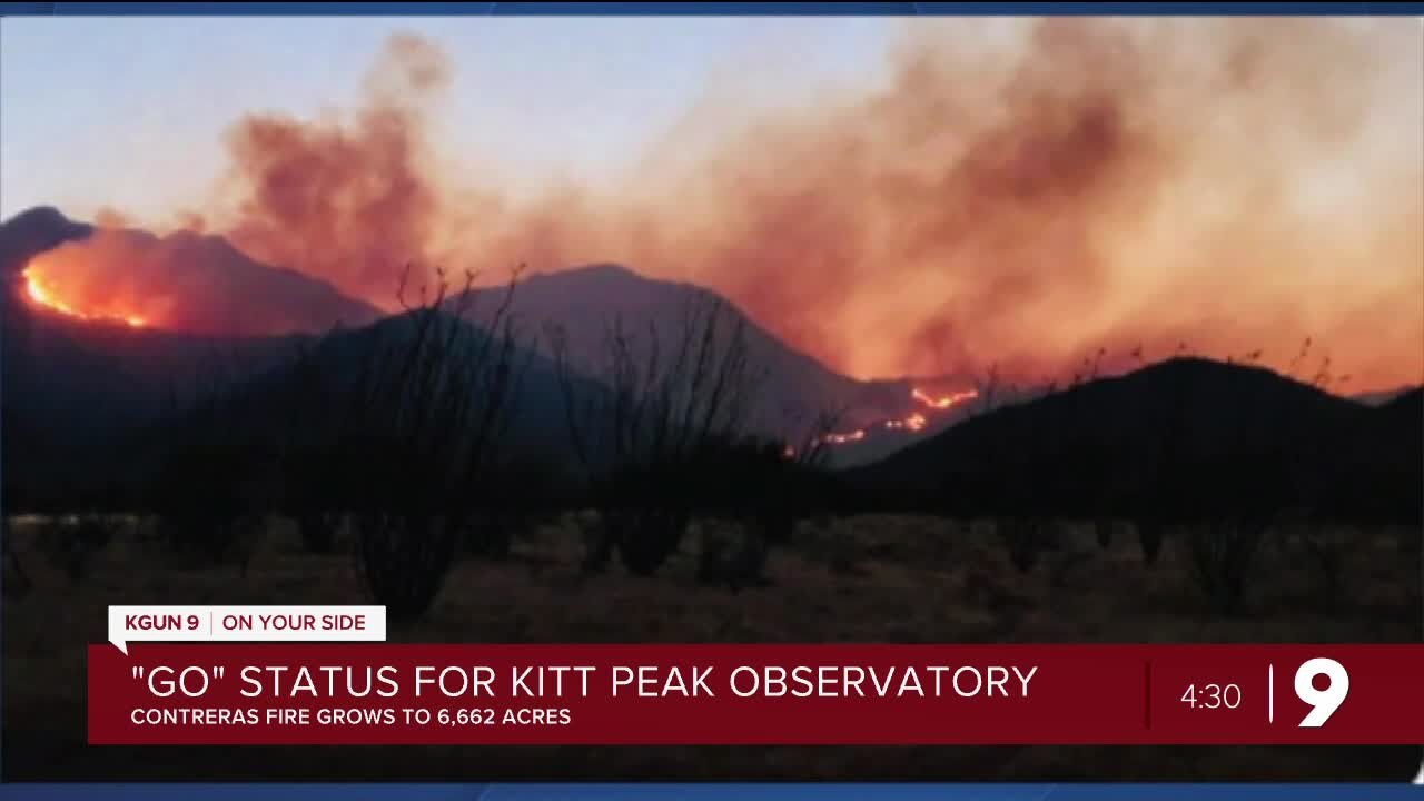 LIVE UPDATES: Kitt Peak evacuated due to Contreras Fire burning in Baboquivari Mountains