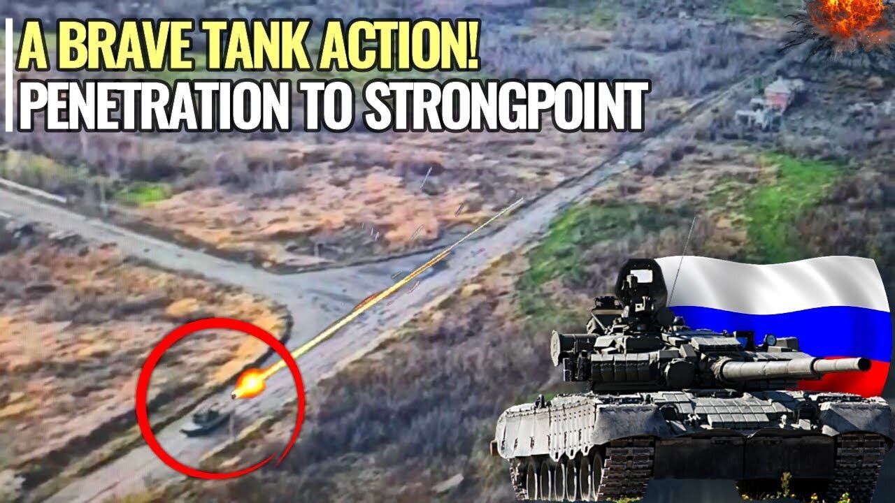 HEROIC ACTION! Russian tank storming Avdiivka industrial zone