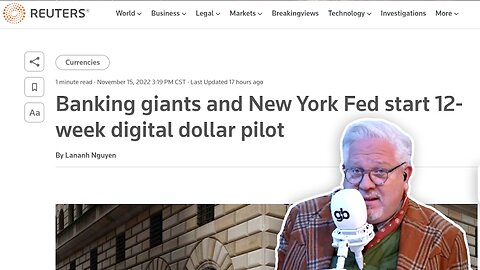 CBDCs | Programmable Central Bank Digital Currencies | "The Fed's digital dollar pilot program has begun. I tried to warn you." - Glenn Beck