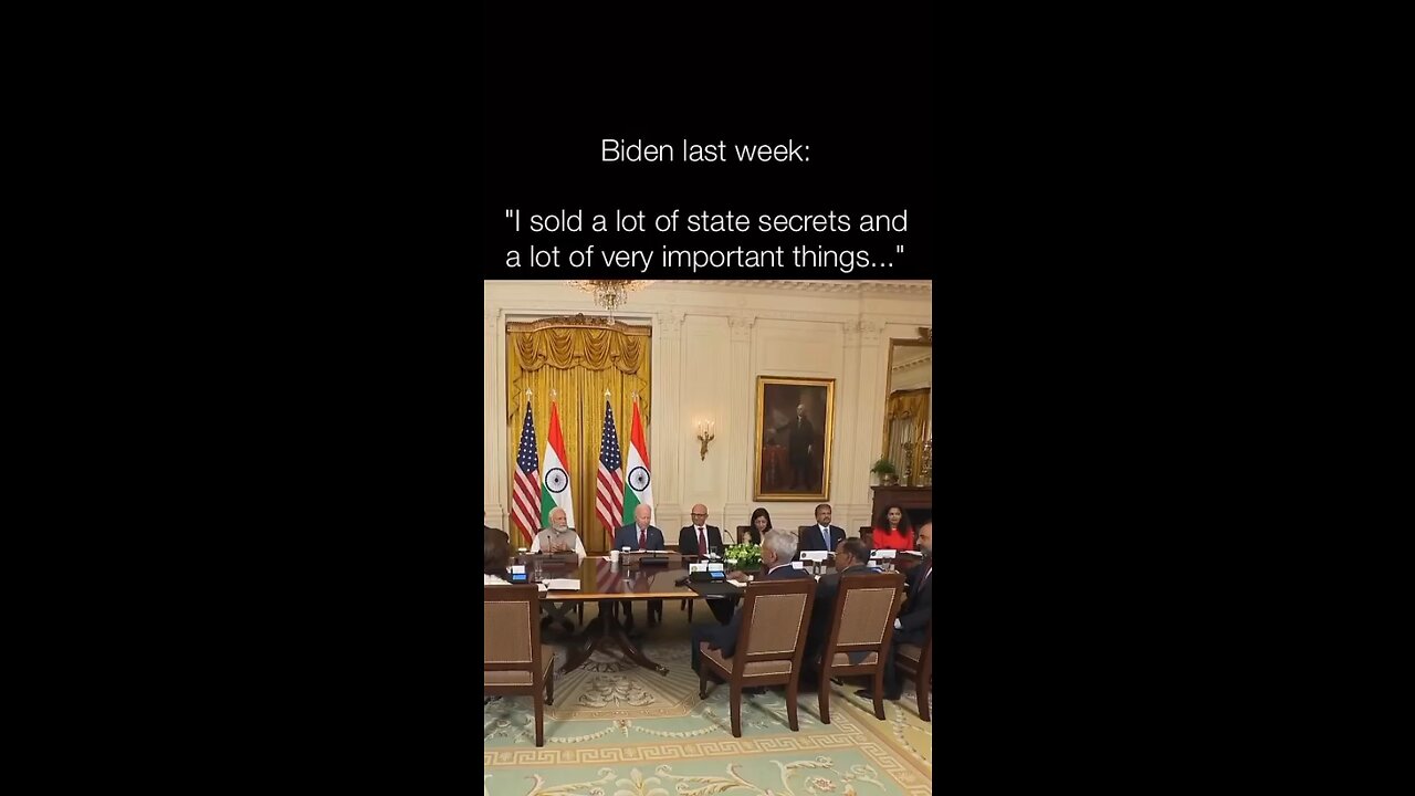 Biden says he sells USA secrets
