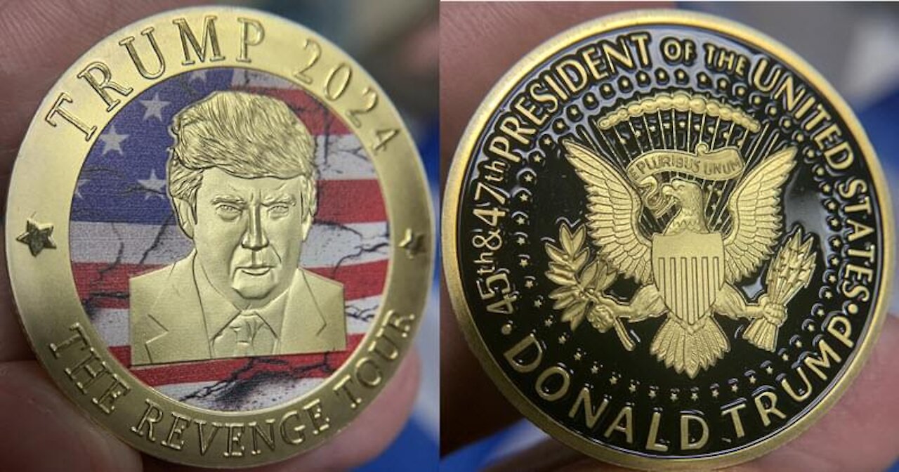 Trump supporters ! Trump 2024 coin ,watches,hats, Trump 2024 revenge 🤫 Check video & description