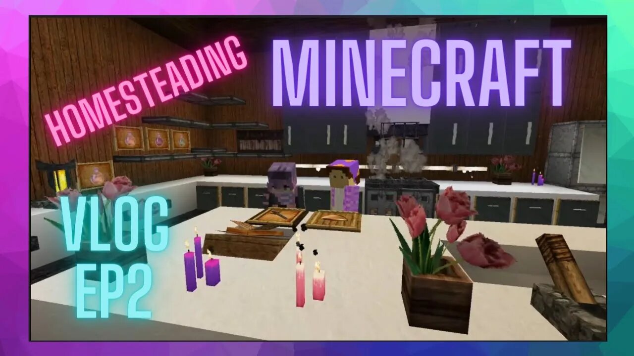 Minecraft Homesteading VLOG Ep 2: Bundt Cake and Smoothies