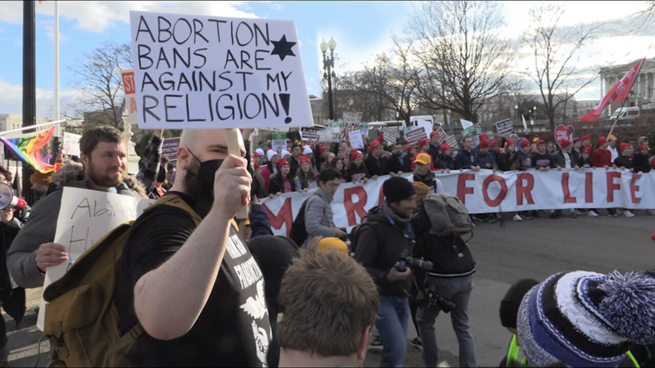 Pro-Abortion Protestors: 'Give It Anesthesia and Suck It Out' | MRCTV on the Street