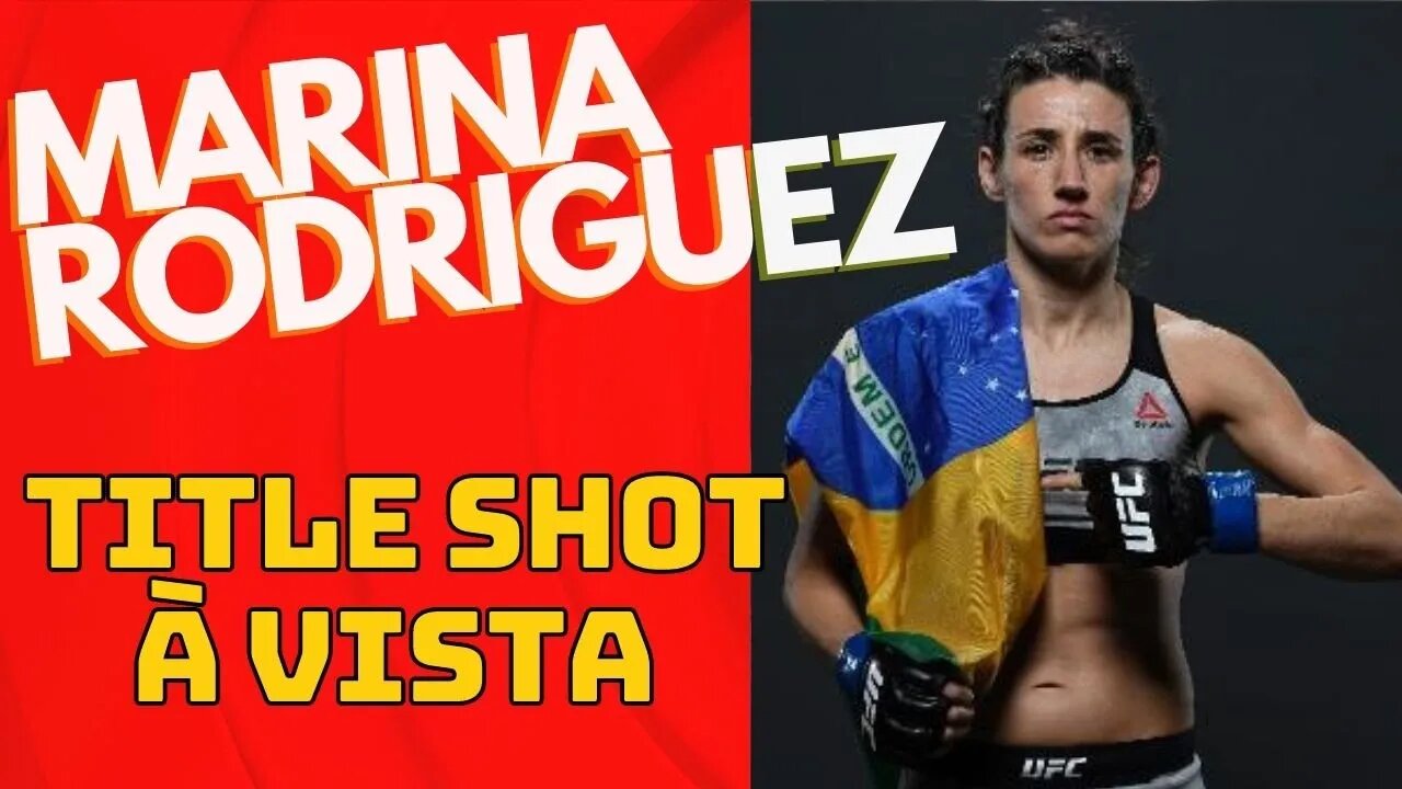 Marina Rodriguez perto do cinturão #ufc272