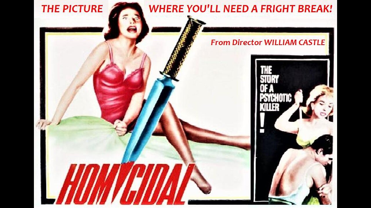 HOMICIDAL 1961 Small and Sleepy California Town Hides a Psychotic Serial Killer FULL MOVIE in HD