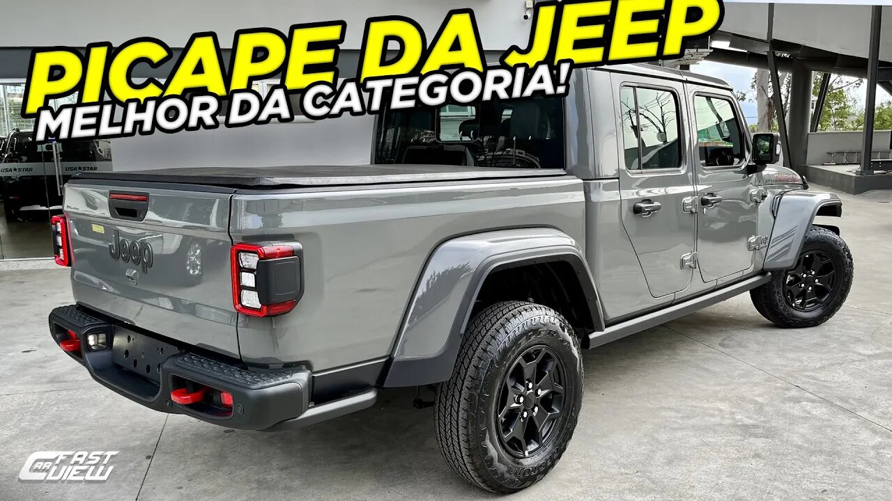 NOVO JEEP GLADIATOR RUBICON V6 2023 BRUTA NO PREÇO E NO OFFROAD! NÃO DÁ CHANCE PARA A CONCORRÊNCIA!