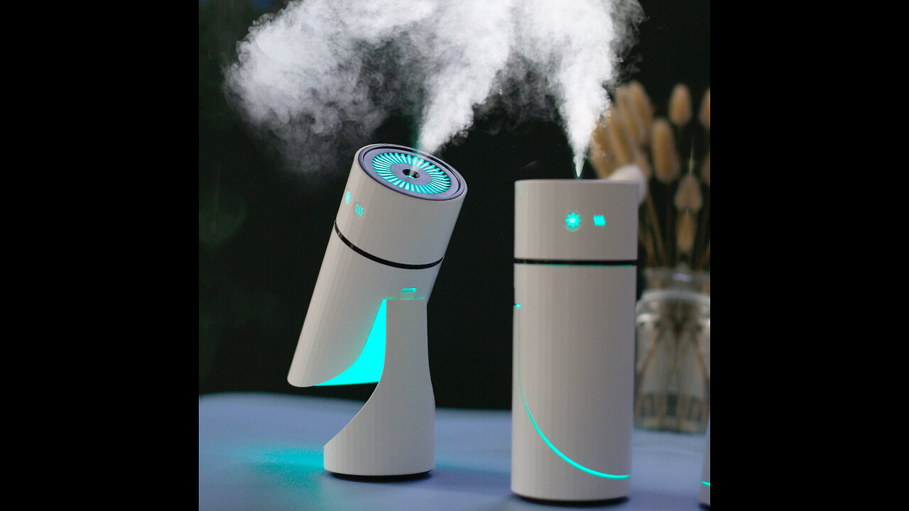 Wireless Air Humidifier USB Aromatherapy Diffuser 1000mAh Rechargeable Battery Ultrasonic Cool Mist