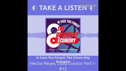 #youtubeshort from the new podcast with #coda expert: Héctor Reyes