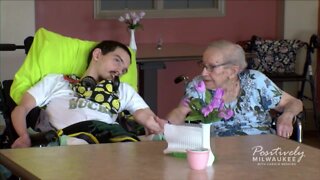 Grandmother and Grandson are neighbors at long term care facility in Milwaukee