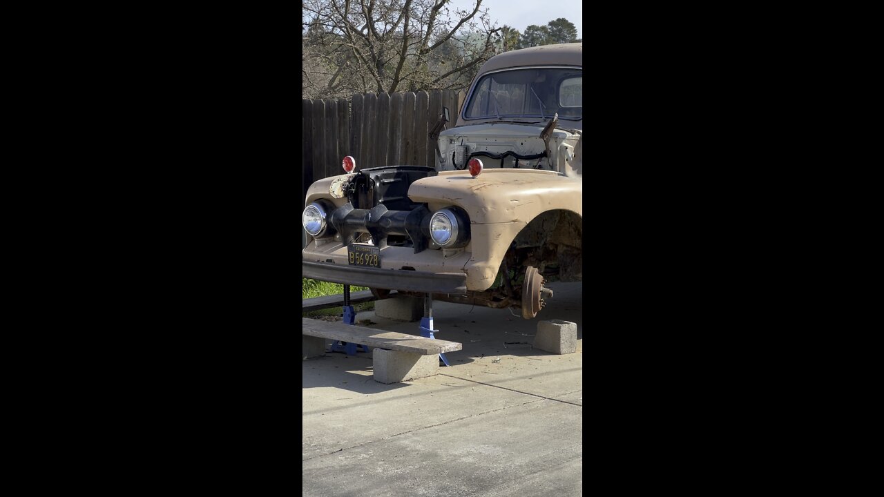 Old Truck on Blocks