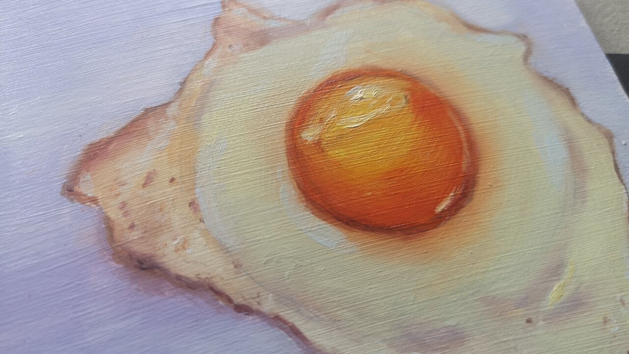 Painting an egg in oils. ||EPISODE 07