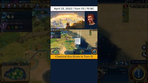 #oneturnadaychallenge #civ6 – Turn 113 - NUCLEAR DREAM?! #shorts