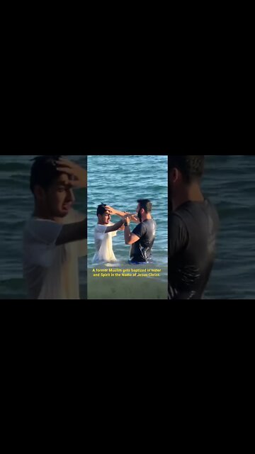 Former Muslim gets baptized in water in Spirit in Jesus Name.