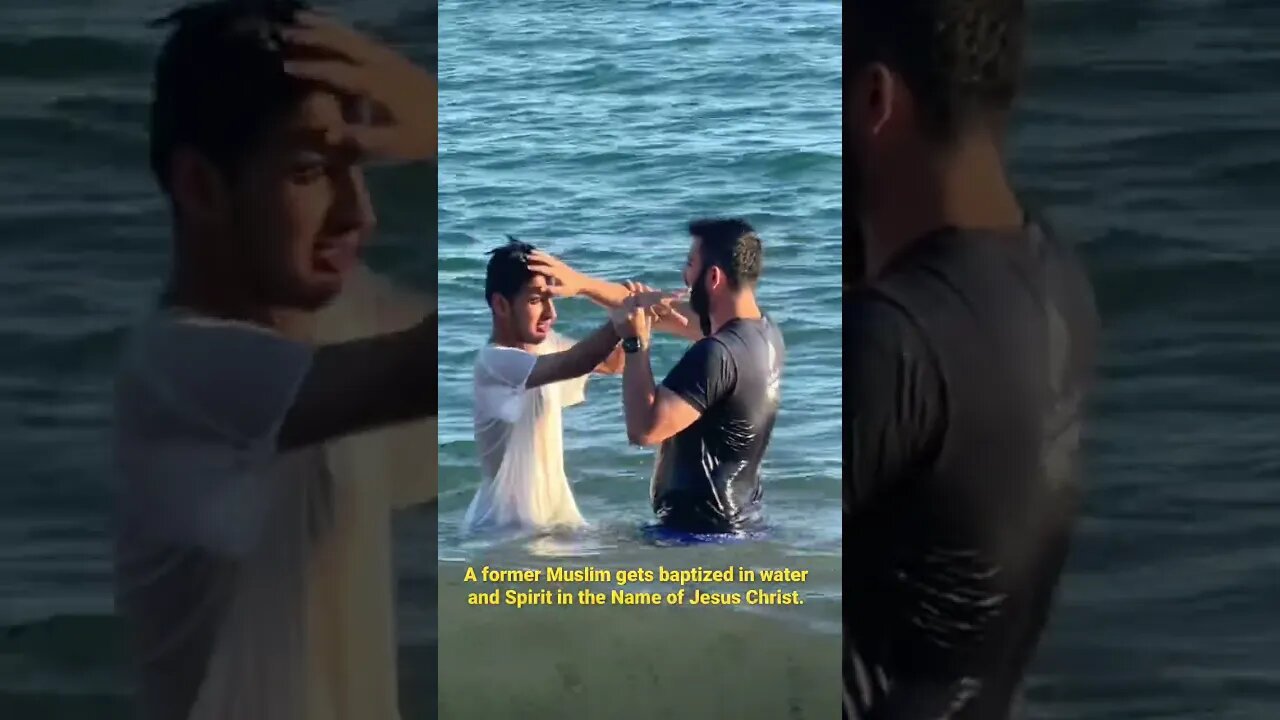 Former Muslim gets baptized in water in Spirit in Jesus Name.