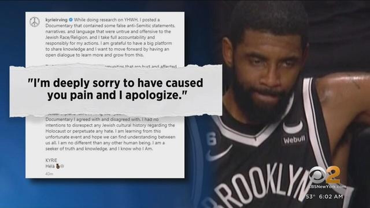 Kyrie why would jew apologize? 😡