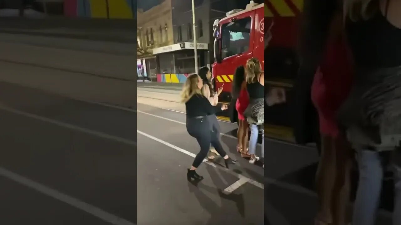 The firemen get the ladies