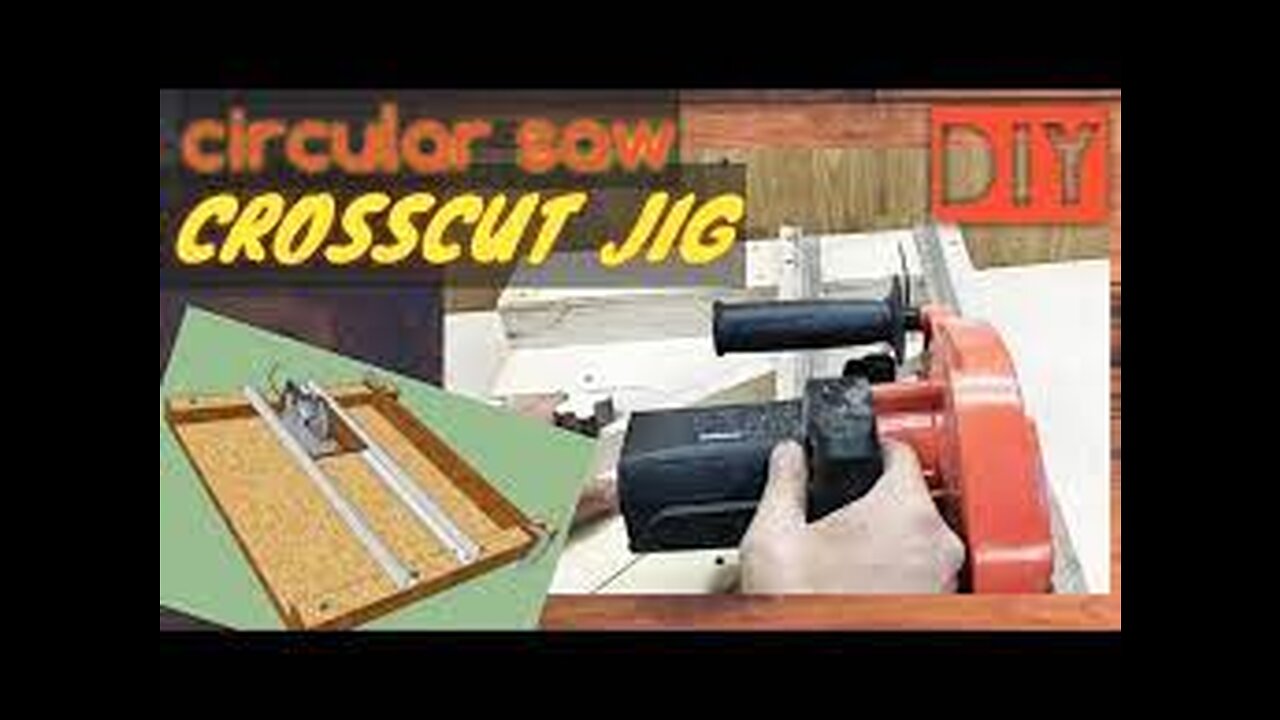 HOW TO MAKE CROSSCUT JIG CROSS CUT CIRCULAR SAW DIY DO IT YOURSELF