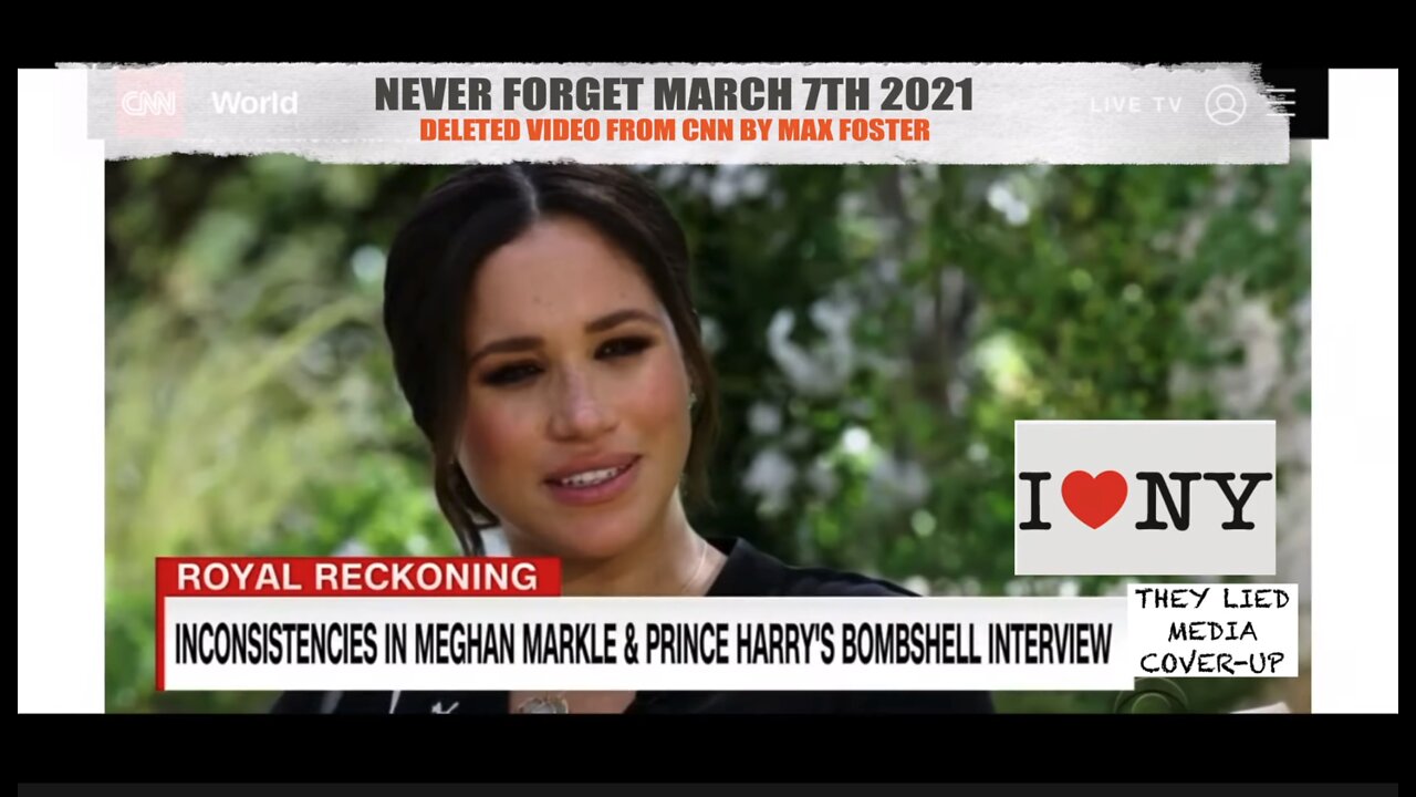 MEGHAN & HARRY INTERVIEW LIES COVER-UP | LOST CNN REVIEW FOUND #KeepNYCMegatrashfree