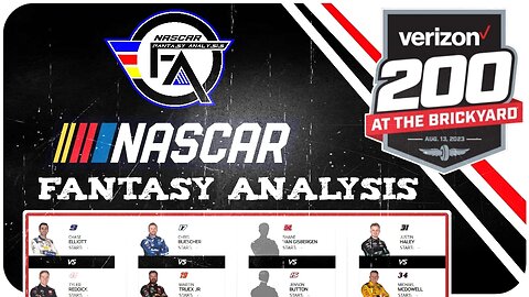 NASCAR Fantasy Analysis for Indy Road Course