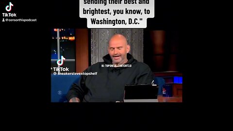 I Agree With John Fetterman We Are Not Sending Our Brightest To Washington DC