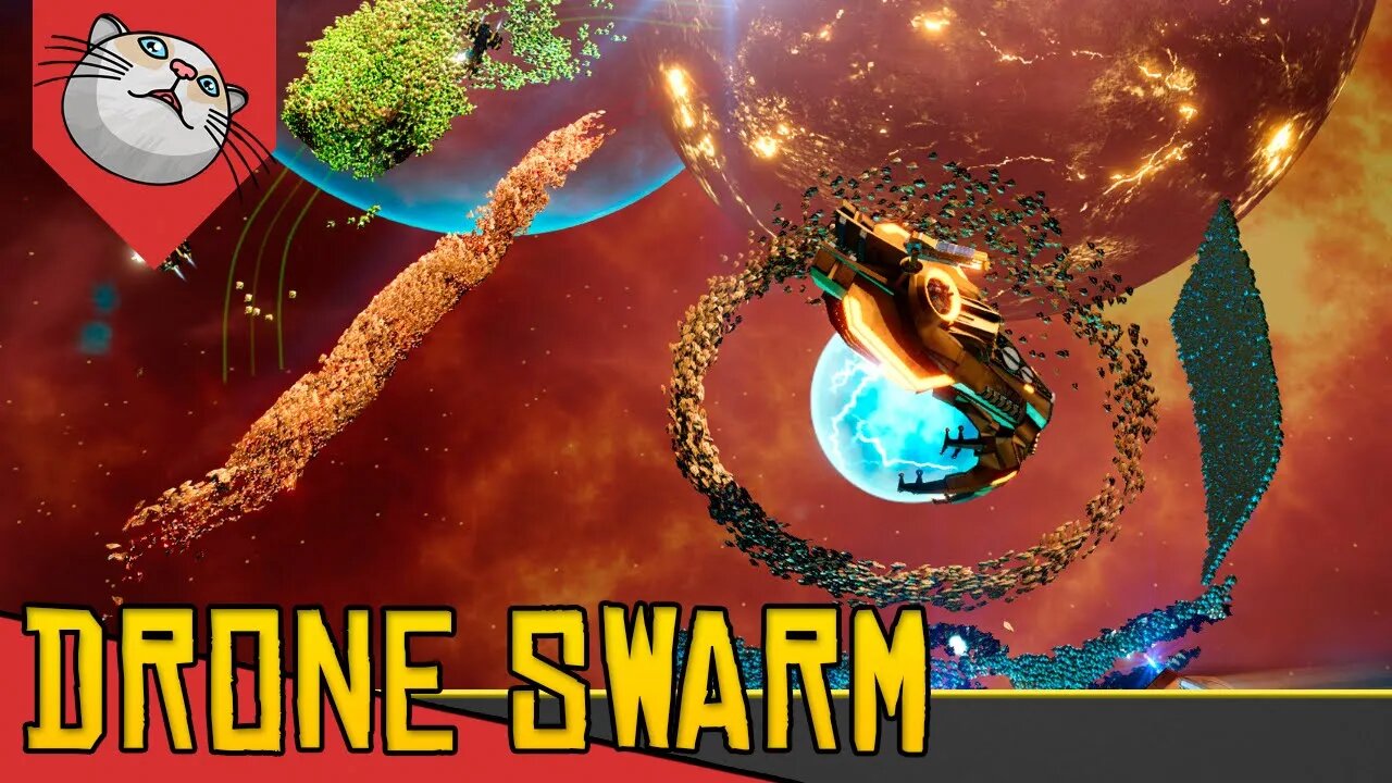 Um ENXAME de MÁQUINAS Sobre Seu Comando! - Drone Swarm [Conhecendo o Jogo Gameplay PT-BR]