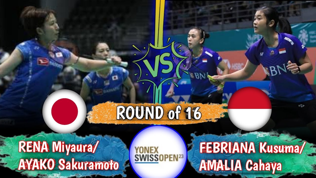 Highlights - Febriana Kusuma/Amalia Pratiwi vs Miyaura/Sakuramoto - Swiss Open 2023