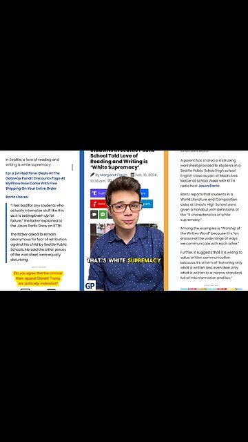 Victor Reacts: Everything Is White Supremacy, Even Reading?