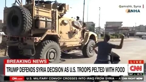 Video Shows Kurdish People Pelting U.S. Troops With Rotten Fruit!