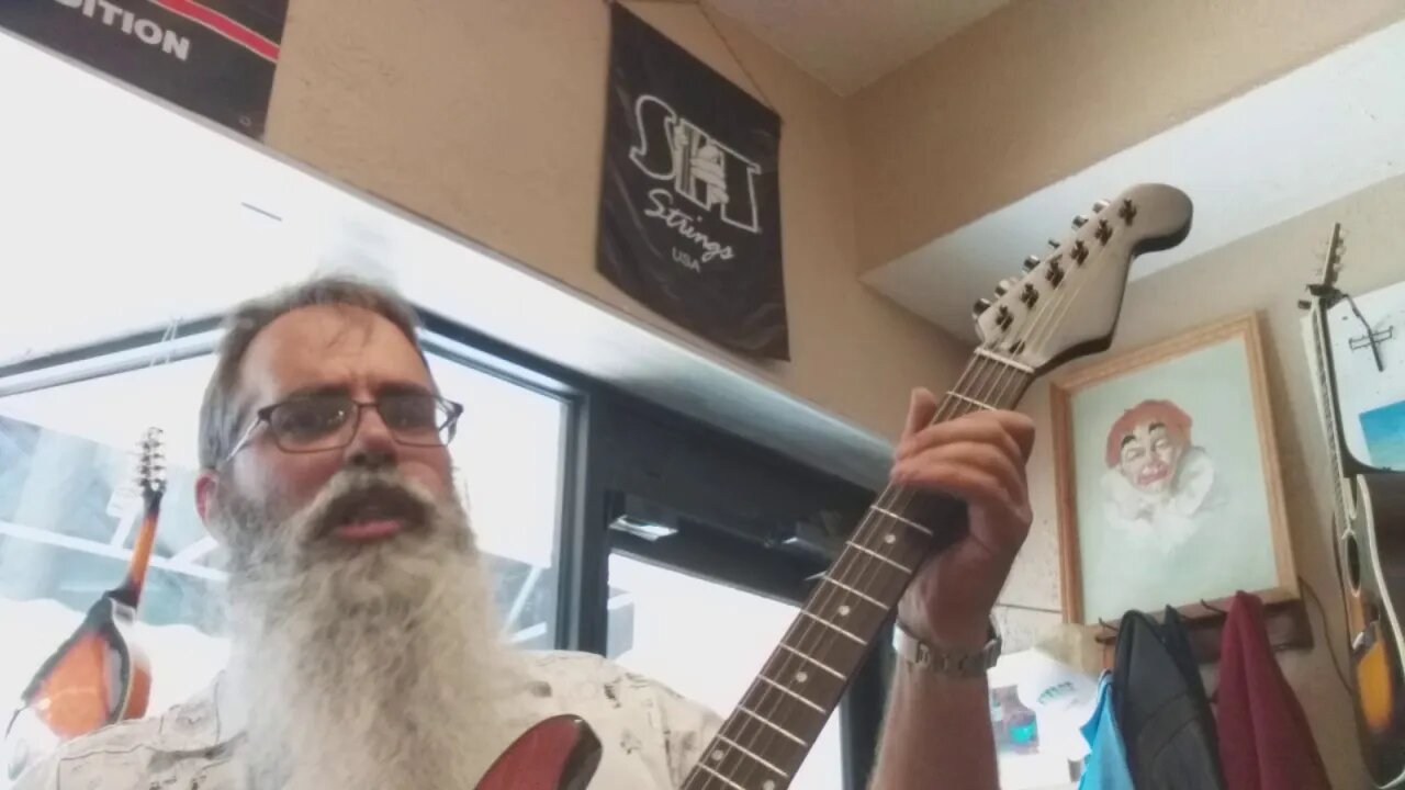 Kool-Aid colors custom made stratocaster style guitar