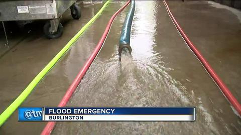 Flood emergency in Burlington