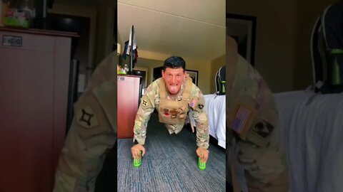 Military Plate Carrier Push-up challenge #shorts