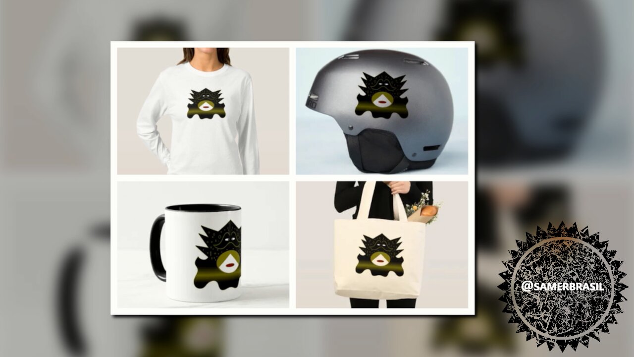 MONKEY T-SHIRT. POWERFUL MONKEY. SAMER BRASIL (ZAZZLE)