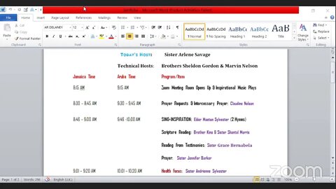 TOPM Ministry's Mid Day Service