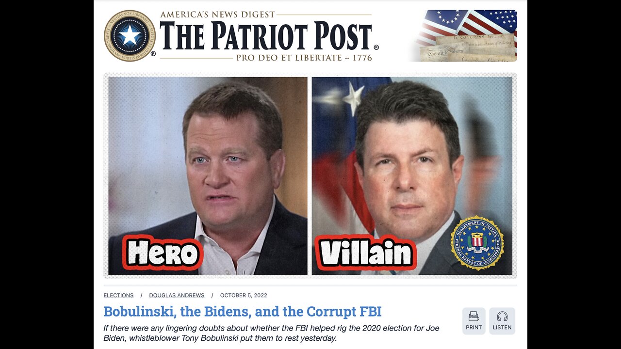 The Patriot Post Audio Edition Podcast for 10/5/22