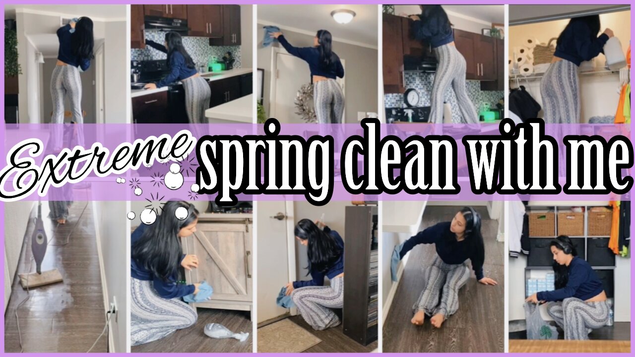 *EXTREME* SPRING CLEANING 2022 | SPEED CLEANING MOTIVATION 🌸 | MOTIVATING CLEAN WITH ME | ez tingz