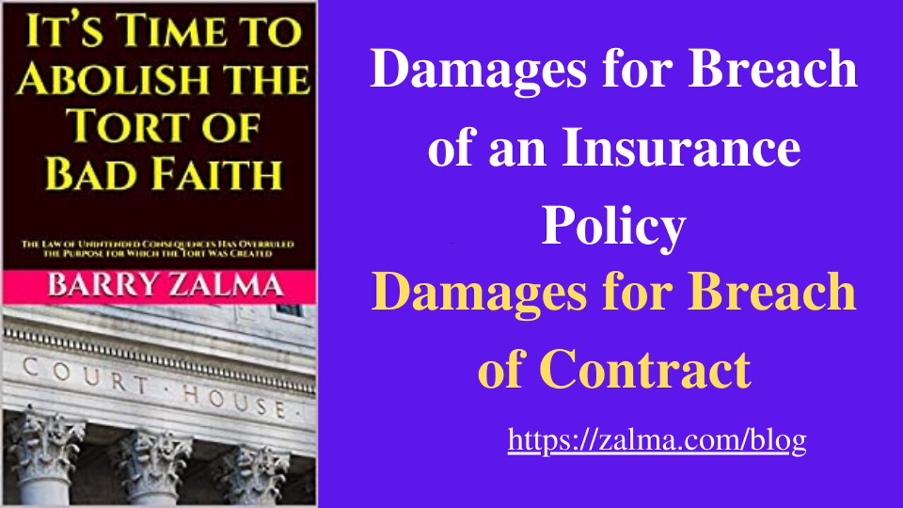 Damages for Breach of an Insurance Policy