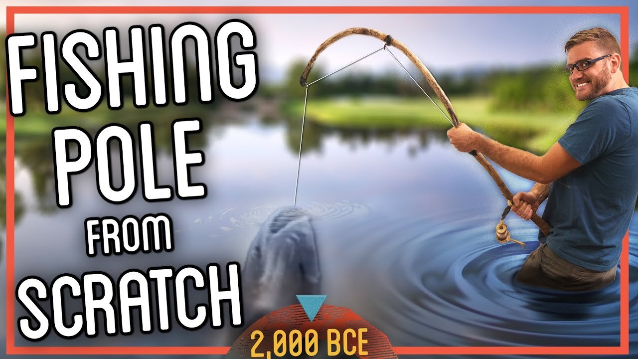 How to Make a Fishing Rod from Scratch (I ACTUALLY Caught a Fish!)