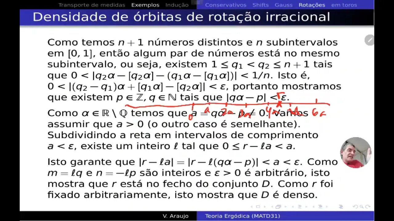 Teoria Ergódica: Rotações no círculo e em toros